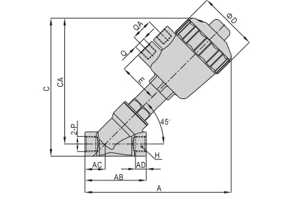 Dimensions AIRTAC - Solenoid valve 2J series