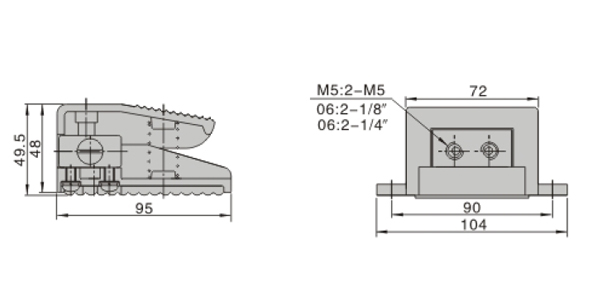 AirTAC 3F-3FM series dimensions