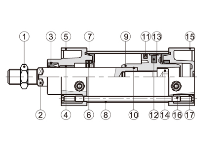 Inner AirTAC - Air Cylinder SC series
